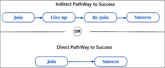 direct and indirect pathways for online success